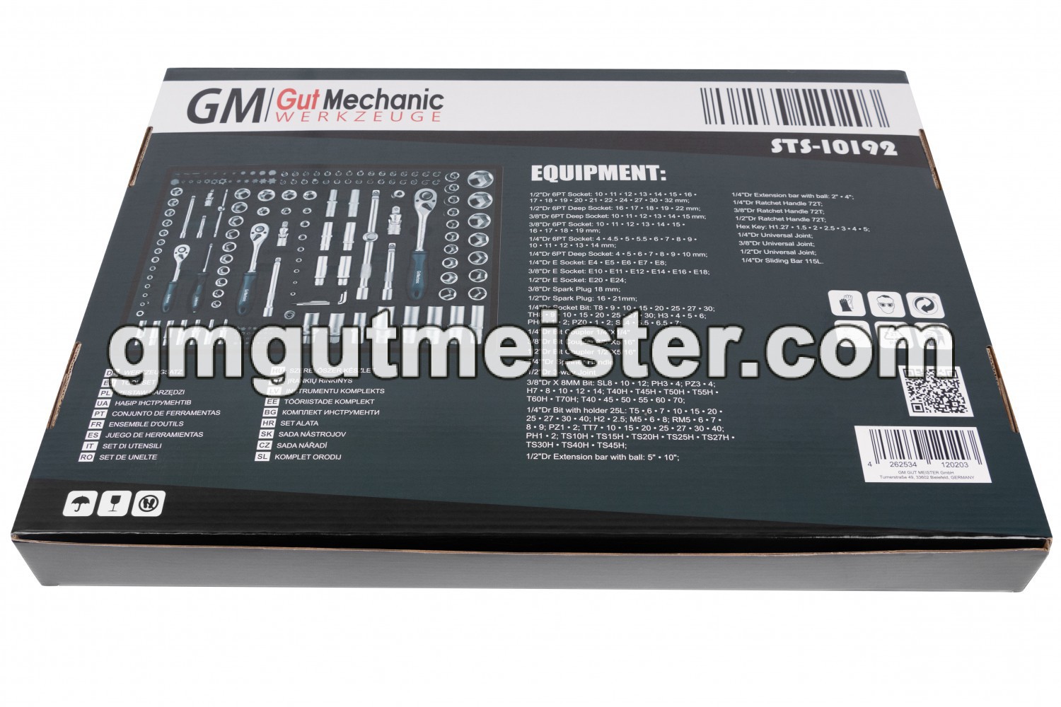 НАБІР ІНСТРУМЕНТІВ В ЛОЖЕМЕНТІ GUT MECHANIC 192ШТ STS10192 - фото 8